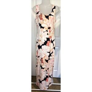 Maxi L tank dress Side Slit long bodycon stretch Sexy Sleep Lounge Soft Girl